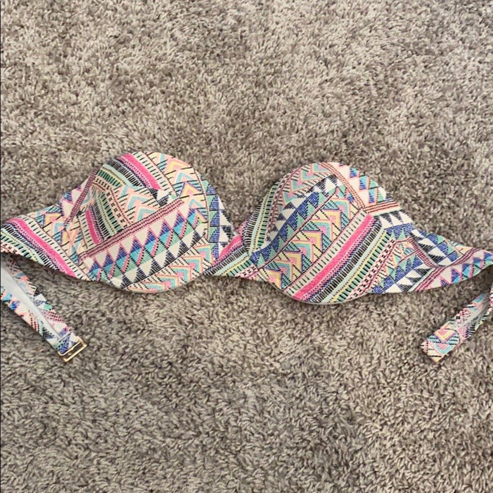 Colorful STRAPLESS bikini top